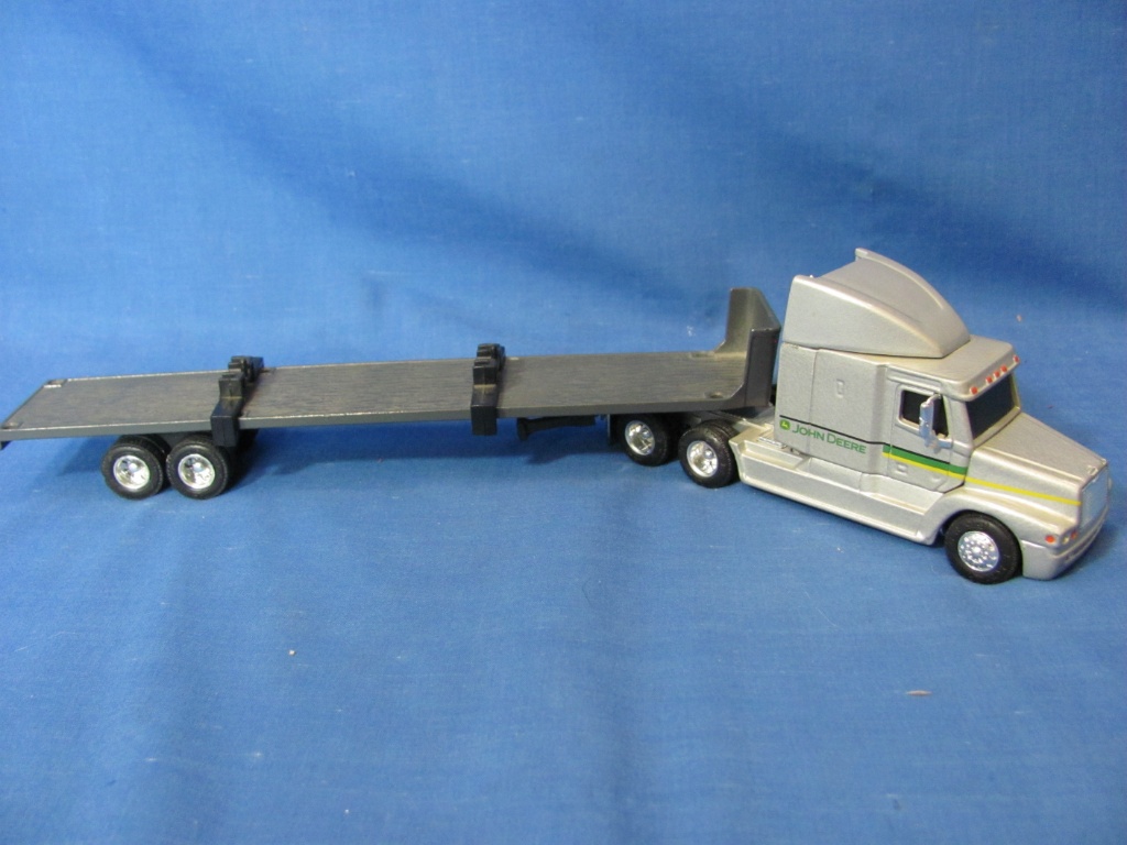 toy semi truck with flatbed trailer