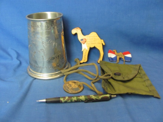Military Mug – Pen – Pouch – Commemorative Coin – Camels – As Shown