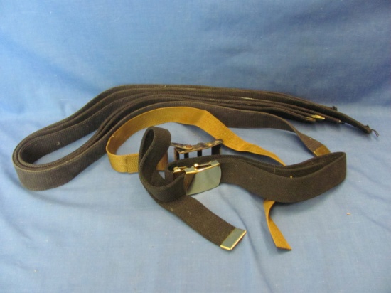 U.S. Military Web Belts & Strap – One With Solid Brass Buckle – As Shown