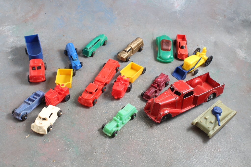 vintage plastic toy cars
