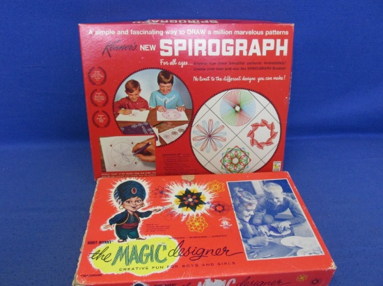 Vintage Spirograph Crafting Kits – Magic Designer Box – Kenner's Spirograph Box & Refill Kit Envelop