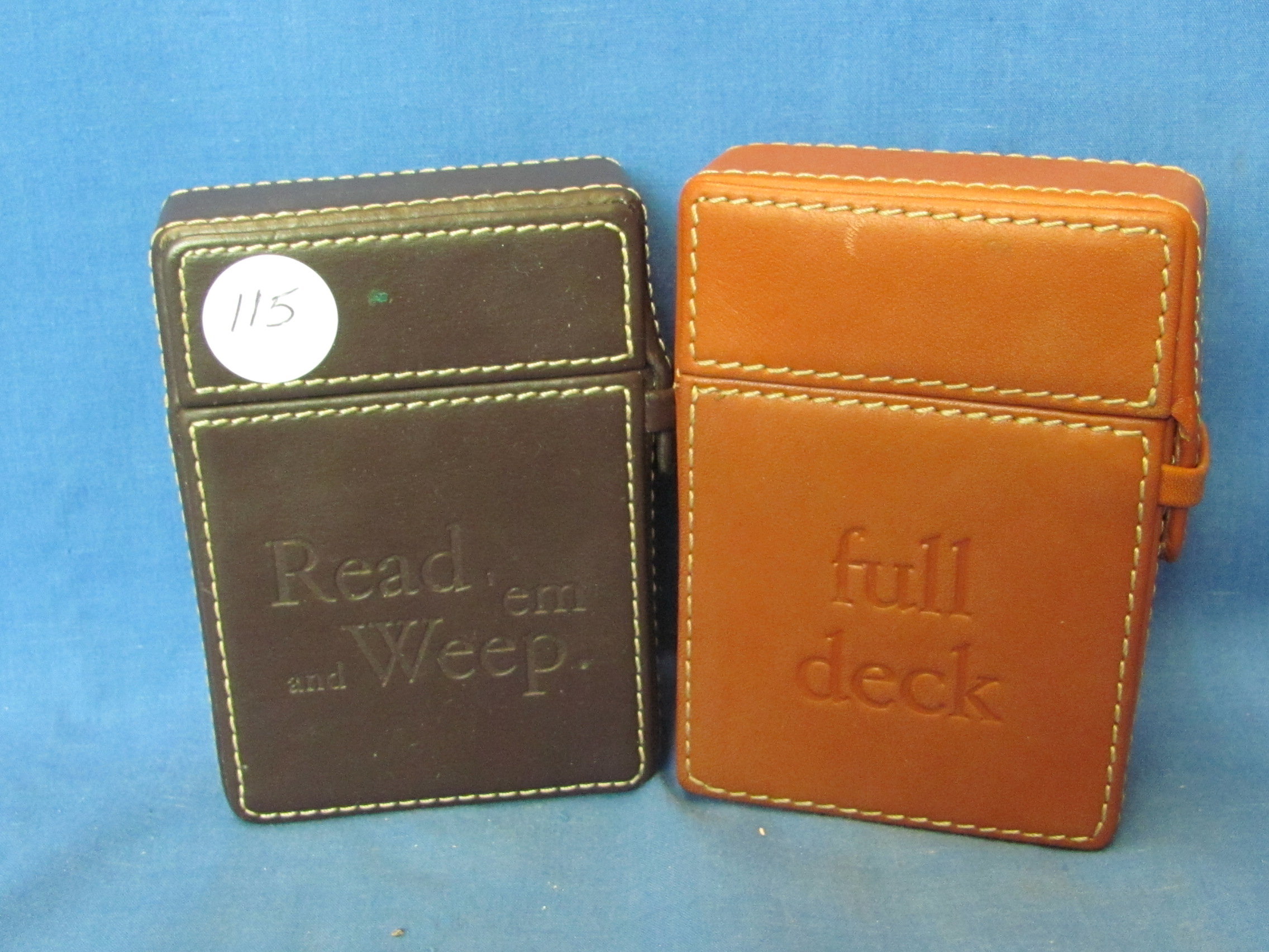 Leather Single Deck Playing Card Case | Playing Card Deck Holder