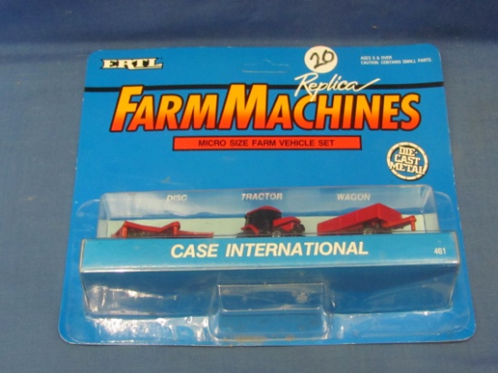 Ertl Case International Micro Size Tractor & Equipment – Sealed – Dated 1990