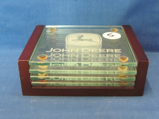 John Deere Glass Coasters – 3 1/2” x 3 1/2” - As Shown