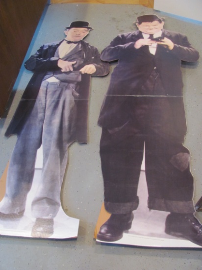Stan & Ollie Life Sized Cardboard Cut-outs – Each around 6 foot Tall