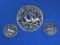 Silvertone Set w Pin & Clip-on Earrings – Deer – Pin is 2 1/4” in diameter & marked SC