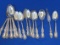 13 Silverplate Spoons (Teaspoon & Tablespoon) Sugar Spoon – Butter Knife – Ornate Designs