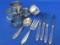 Silverplate Lot: 5 Napkin Rings (1Vintage Engraved) 4 Small Knives – Child's Spoon/Fork