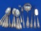 Lot of Ornate Silverplate Flatware – 11 teaspoons – 3 Butter Knives – Ladle – 2 Relish Forks