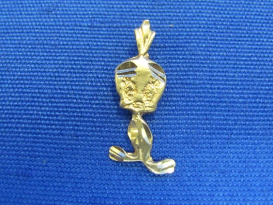 14 Kt Gold Charm or Pendant – Tweety Bird – 7/8” long – 0.9 gram – Marked & Tested