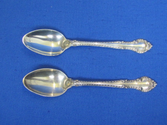 Pair of Sterling Silver Demitasse Spoons – English Gadroon by Gorham – 1939 – 24.3 grams