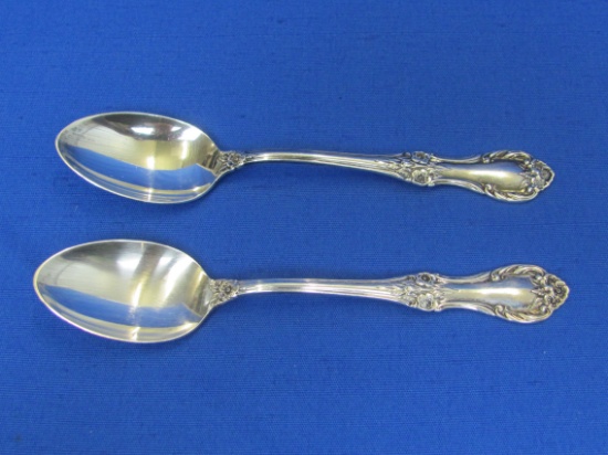 Pair of Sterling Silver Teaspoons – Wild Rose by International Silver – 61.5 grams