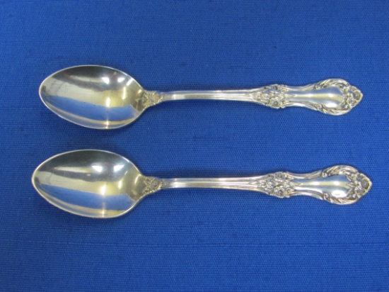 Pair of Sterling Silver Demitasse Spoons – Wild Rose by International Silver – 22.4 grams