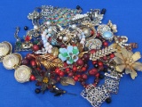 Lot of Jewelry for Crafts or Repair – Missing Stones, Damaged & misc