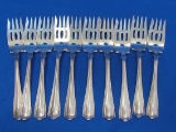 Set of 10 Silverplate Dessert Forks “D” Initial “Donaldson's” on back – Patent Date 1912