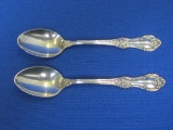 Pair of Sterling Silver Demitasse Spoons – Wild Rose by International Silver – 22.4 grams