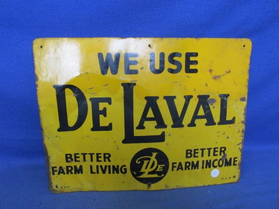 Vintage – Delaval Sign 15 6/8”L x 11 6/8”H – Please Consult Pictures For Any Imperfections -