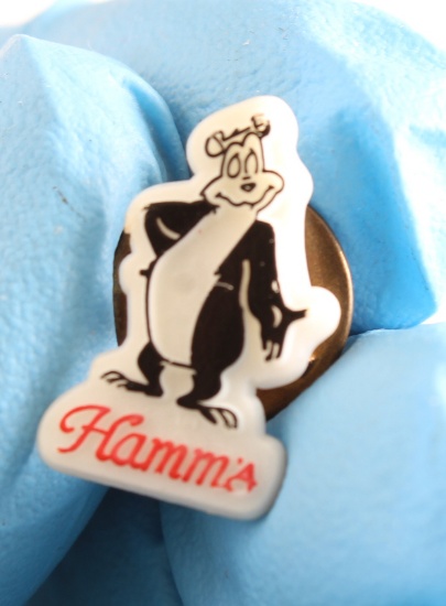 Vintage Hamm's Beer Bear Lapel Pin 3/4"