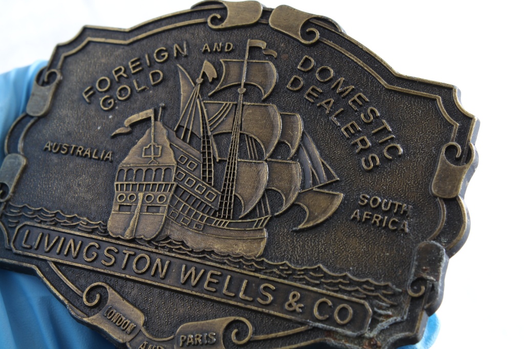 livingston wells & co belt buckle