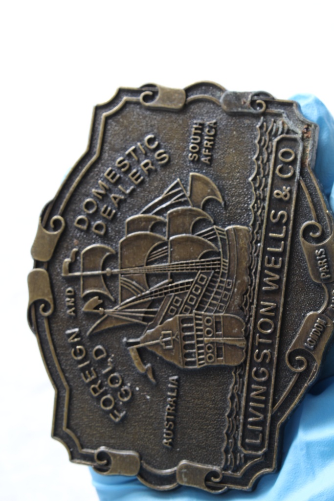 livingston wells & co belt buckle