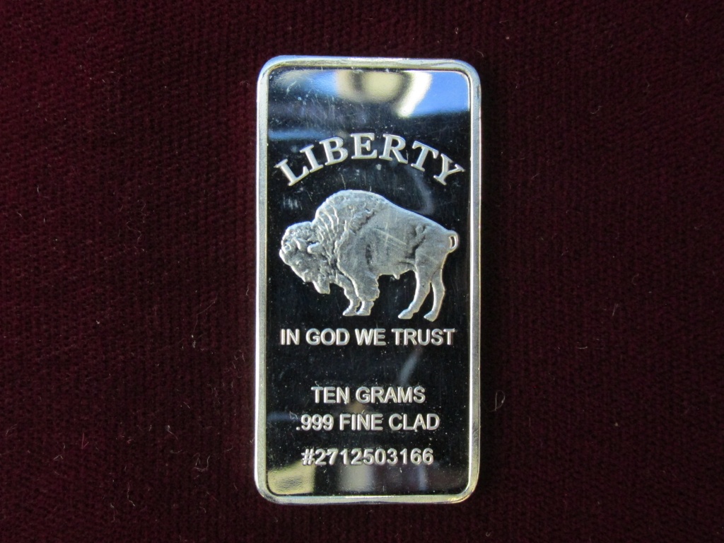/"Buffalo/" Design NEW Lot of 10 1 gram .999 Fine silver bullion round Coin