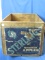 Vintage Wood Apple Crate – One Label – Sterling Washington Apples -12” W x 19” L x 11” Tall