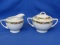 Vintage Creamer & Sugar Bowl – Porcelain – Germany – Thum Bohemia – Louise V design