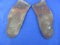 Pair of Leather & Metal Insoles – The Scholl Foot-easzer Pat. July 11, 05. Feb 25, 08. Silveroid Mad