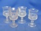4 Indiana Glass King's Crown Thumbprint Cordial Glasses – Clear