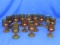 14 Indiana Glass  King's Crown Thumbprint Water Goblets – Amber