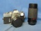 Minolta srT202 Camera With 55mm Lens & Extra 200mm Lens -Not Tested