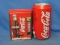 Coca Cola Metal Banks – Tallest 7 3/4” - As Shown