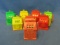 Las Vegas Miniature Plastic Slot Machine Key Chains (8) – One Dated 1972 – All Spin
