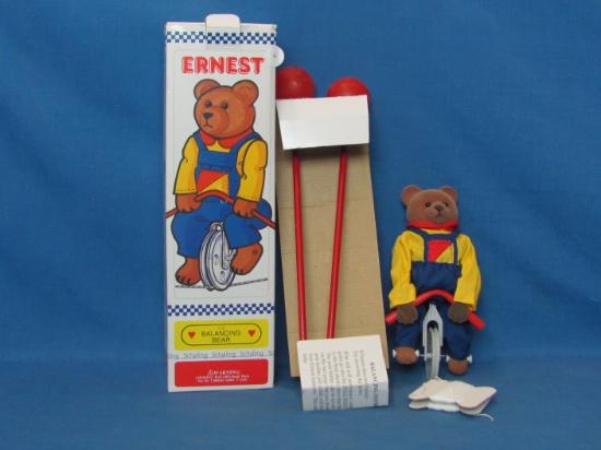 1995 Schylling Ernest The Balancing Bear – NIB – Box Dated 1995 & 13 1/4” L
