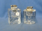 Glass Table Top Butane Lighters – Japan – Tested – Need Fluid – Tallest 4”