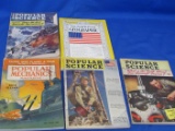 3 1943 Popular Science, 1 1940 Popular Mechanics & July 1942 National Geographic