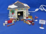 Department 56 Another Man's Treasure Garage © 1999 From the Original Snow Village – Light works