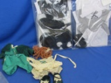4 Sets of Seasonal Doll Clothes for a Doll with a 9” L Body Trunk & 3” L Feet: 2 Pilgrim & 2 Leprech