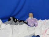 12” Baby Doll – Dream Collection - & 5 Outfits for a 16” or so Baby doll ( 3 Hand Made)