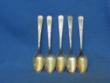 1939 New York World's Fair Silver Plated Spoons (5) – As Shown