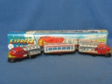 Windup Express Train Toy – Original Box – 12 1/2” L – China – Works – As Shown