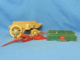 Wood Toy Wagons & Sled – Detailed Workmanship – Longest 9 3/8” Not Including Tongue