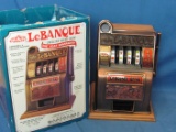 LeBanque Carousel Bank Slot Machine – 12 1/2” T – Spins – As Shown