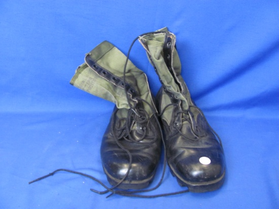 U.S. Military Spike Protective Jungle Combat Boots – 10 ½ W – Dated 1983 – As Shown
