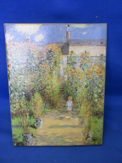 Unframed Reproduction Monet Faux Painting 9 1/2”H x 7 3/8”L – Please Consult Pictures -