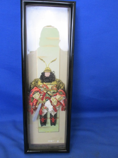 Asian Shadow Box Art Miniature 6 1/4”W x 19 1/4”H – Please Consult Pictures -