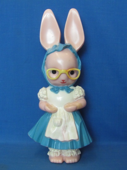 Knickerbocker Hard Plastic Bunny Rabbit Bank – 11” tall – I think she is supposed to be holding some