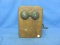 Antique Wood Wall Telephone Ringer Box – 7 3/4” x 10” - Dove Tail Corners – Rebuilt 1940