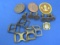 Lot:2 Metal Belt Buckles w Eagles, 6 Pulls w Eagles – Metal & Brass Buckles – Army Pin