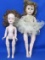 2 Vintage Dolls: Aida? Ballerina w en point feet – 18” - Other is a Walker, move legs head turns